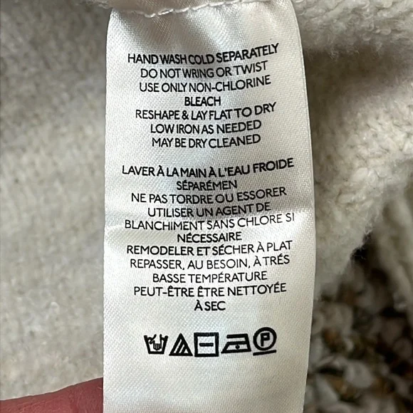 WE THE FREE EASTWOOD SWEATER OVERSIZE EXPOSED SEAM OATMEAL Free People Sz Small - Picture 8 of 12